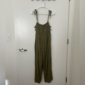 Urban Outfitters Linen Cutout Jumpsuit